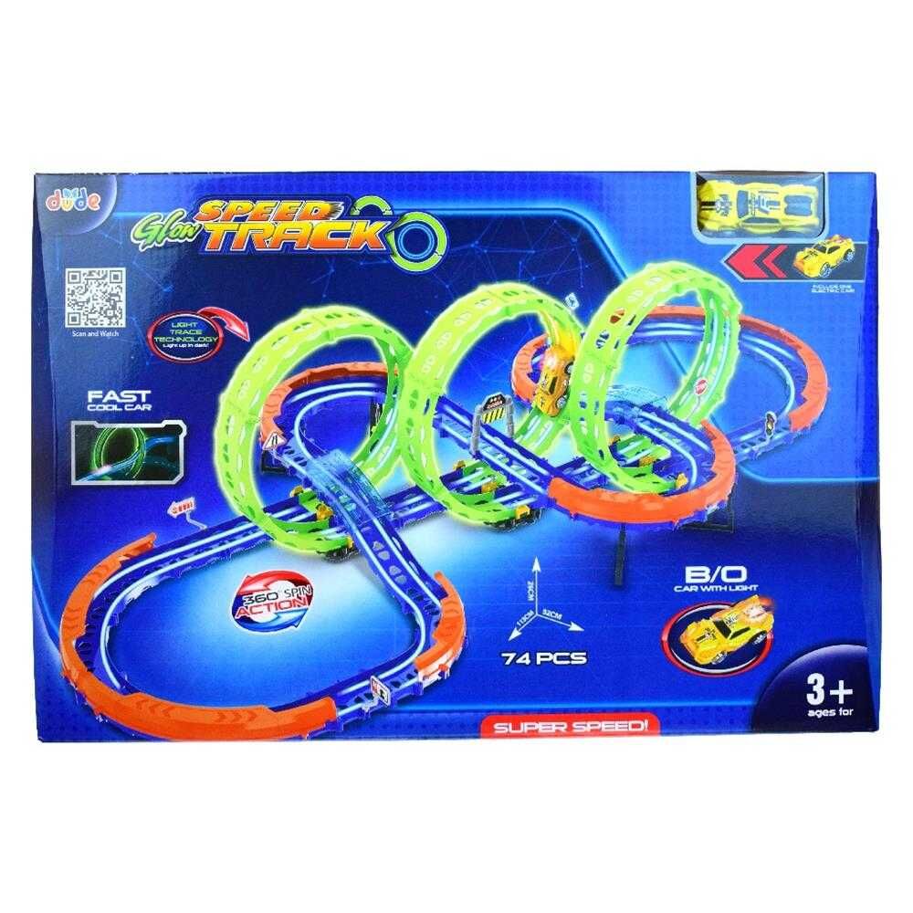 Seher Şarjlı Fosforlu Racing Set 71 Parçalı SH4059