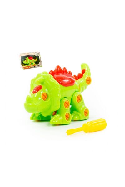 Polesie Yapı Seti Dinozor Triseratops 32 Element Figür Oyuncak 76816