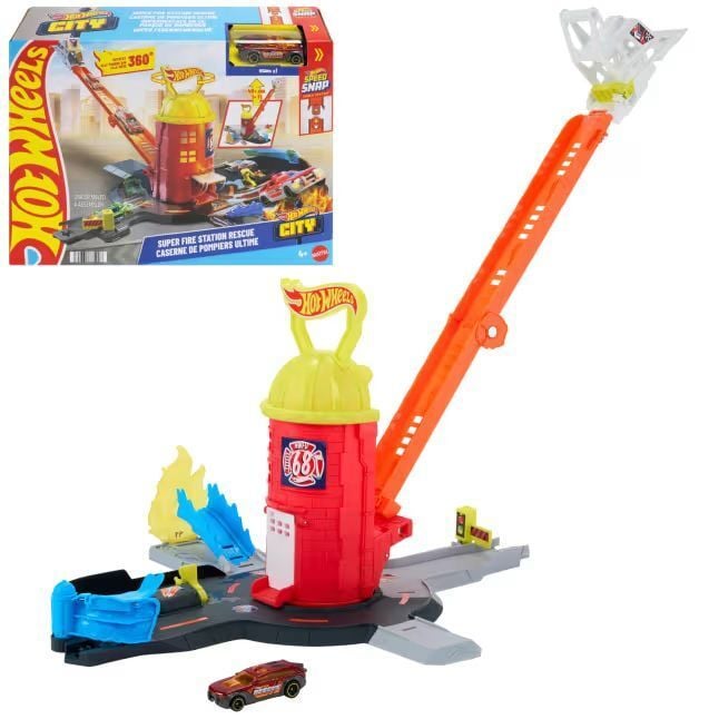 Mattel Hot Wheels City Süper İtfaiye İstasyonu