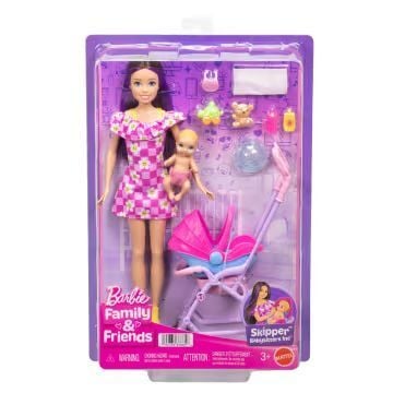 Mattel Barbie Skipper Bebek Bakıcılığı Bebek Araba