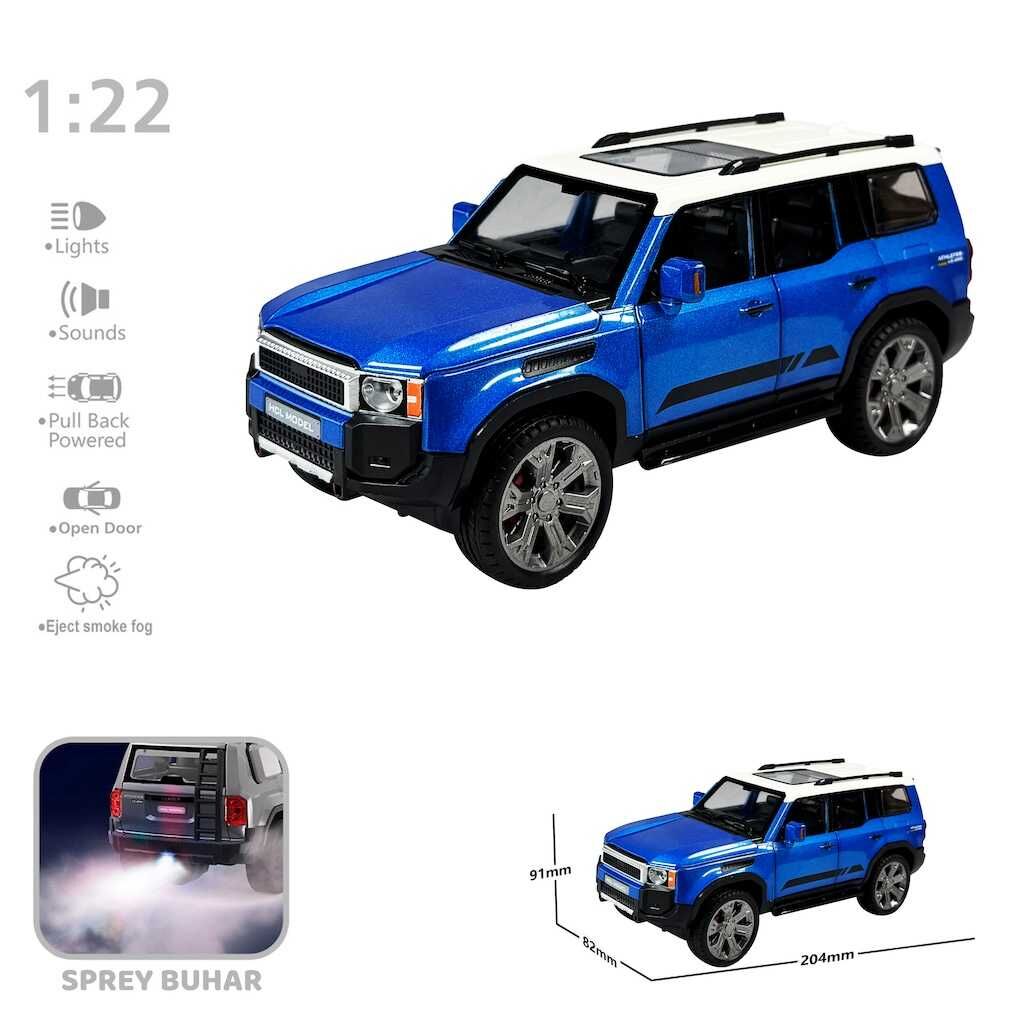 Vardem 1:22 Sesli Işıklı Buharlı Jeep HCL-521