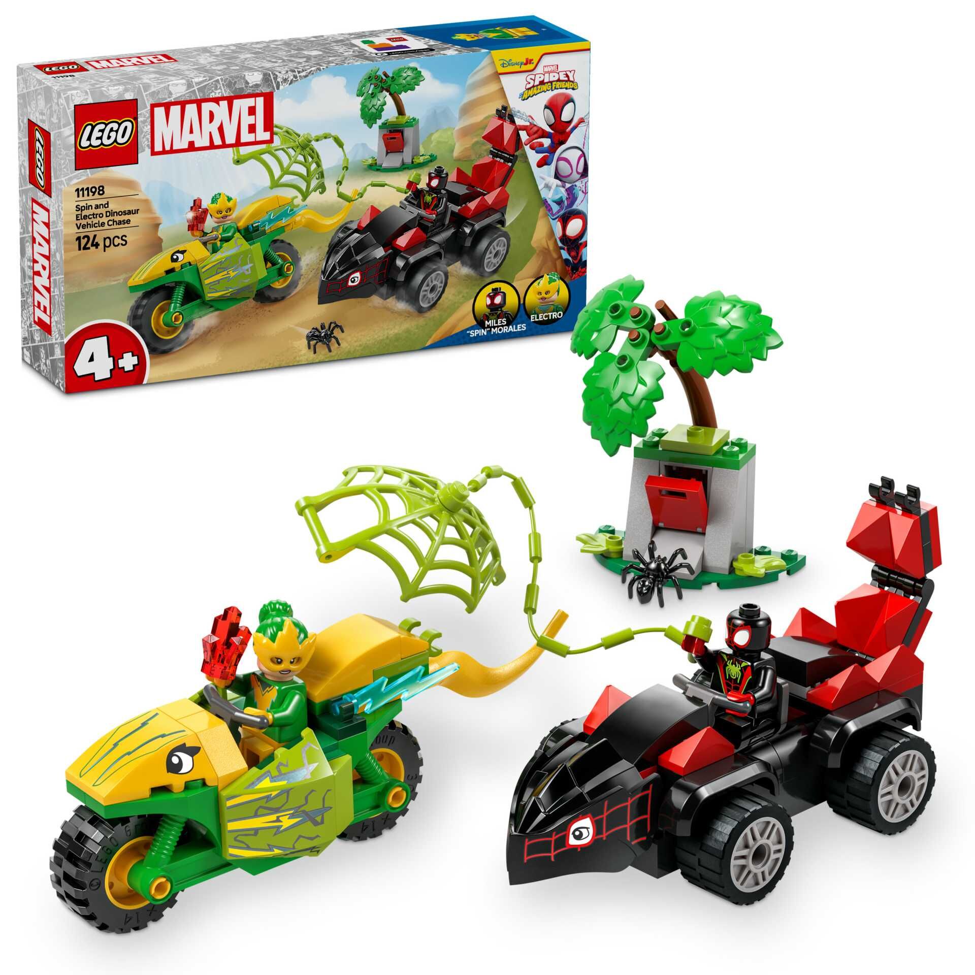 Lego Marvel Spin ve Electro Dinozor Aracı
