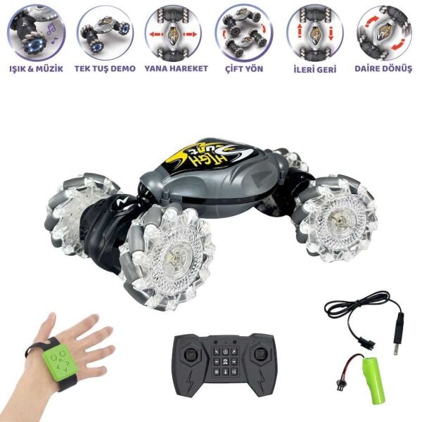 Vardem Bilekten Kontrol Şarjlı Stunt Araba HG4-28
