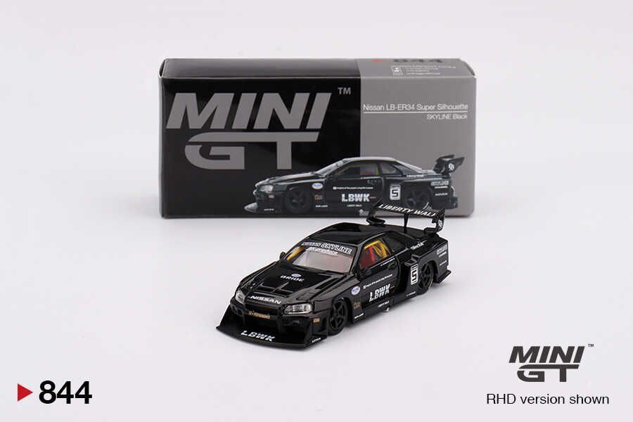 Mini GT 1/64 Nissan Super Silhoutte Skyline Black