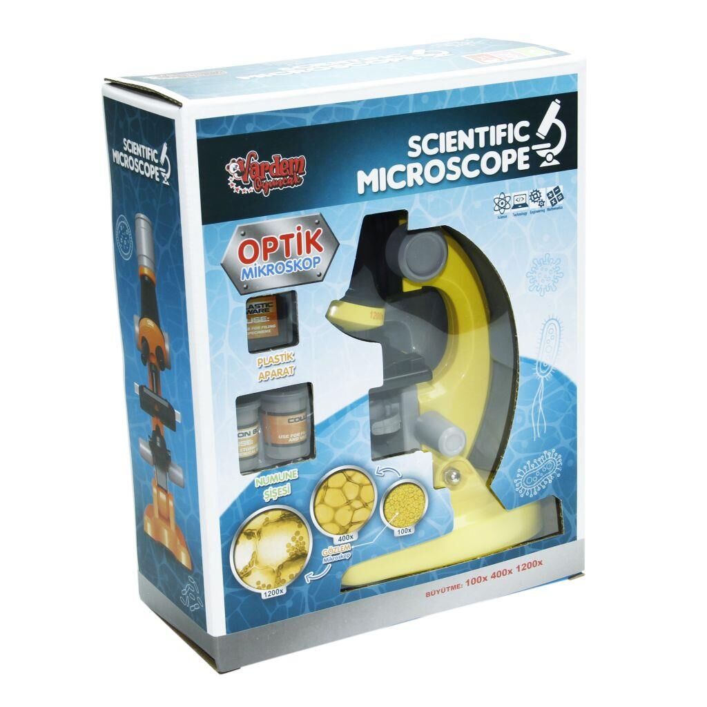 Vardem Kutulu Işıklı Objektif Microskop KM-1012A-1