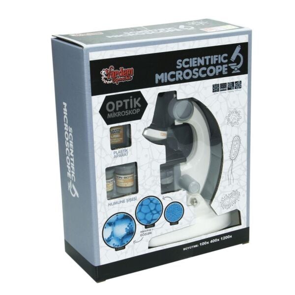 Vardem Kutulu Işıklı Objektif Microskop KM-1012A-1