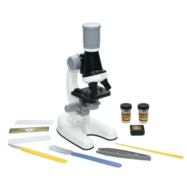 Vardem Kutulu Işıklı Objektif Microskop KM-1012A-1