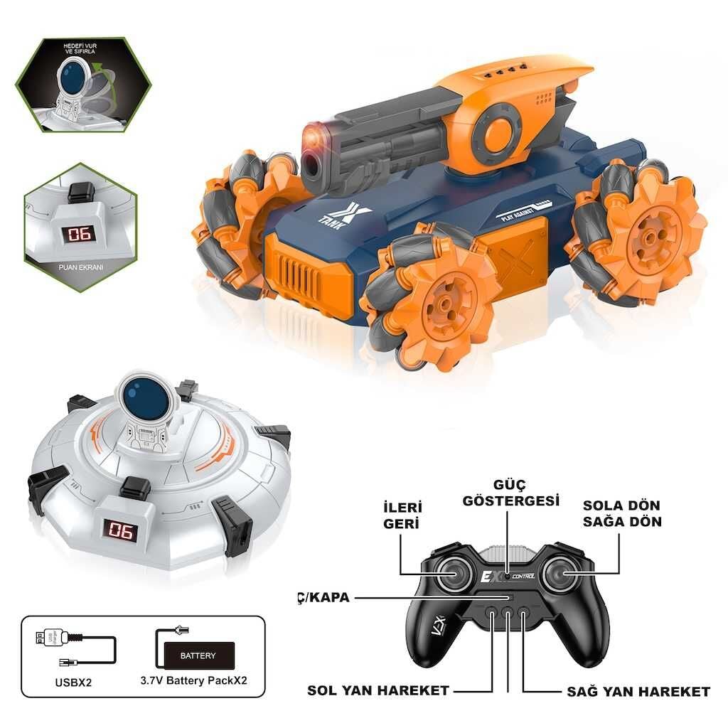 Vardem Şarjlı Ufo Avicisi Akrobatik Tank SYR-666-8