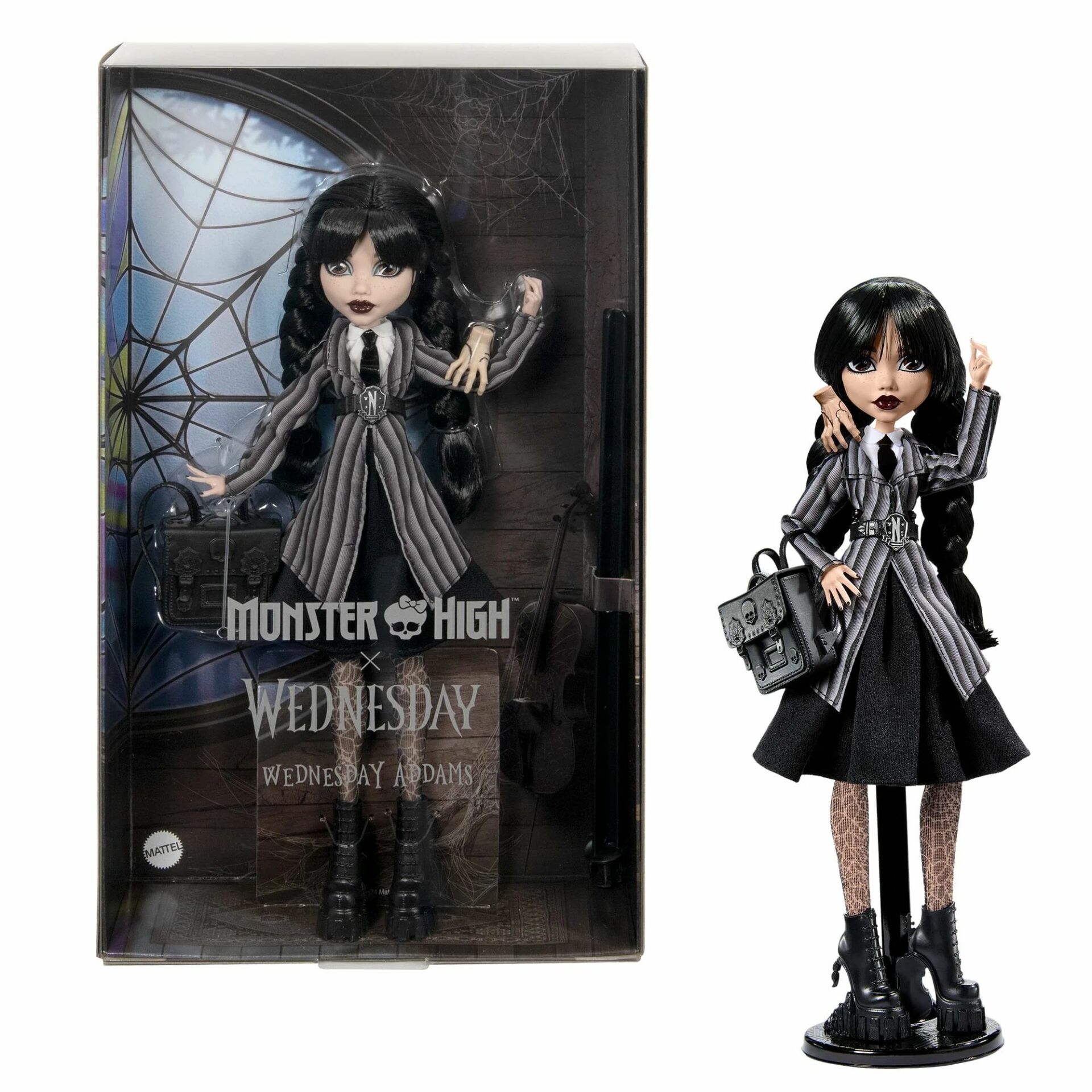 Mattel MH Wednesday Okul Üniformalı Bebek HXJ04