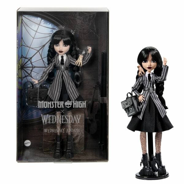 Mattel MH Wednesday Okul Üniformalı Bebek HXJ04