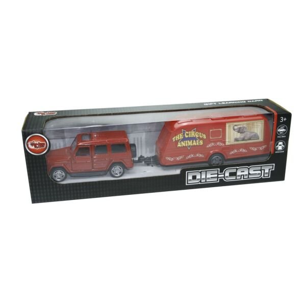 Vardem Hayvan Taşıma Römorklu Die Cast Jeep XFD100