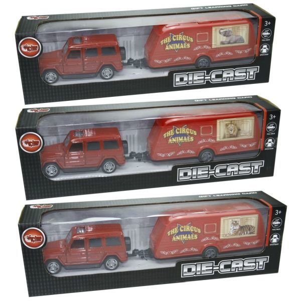 Vardem Hayvan Taşıma Römorklu Die Cast Jeep XFD100