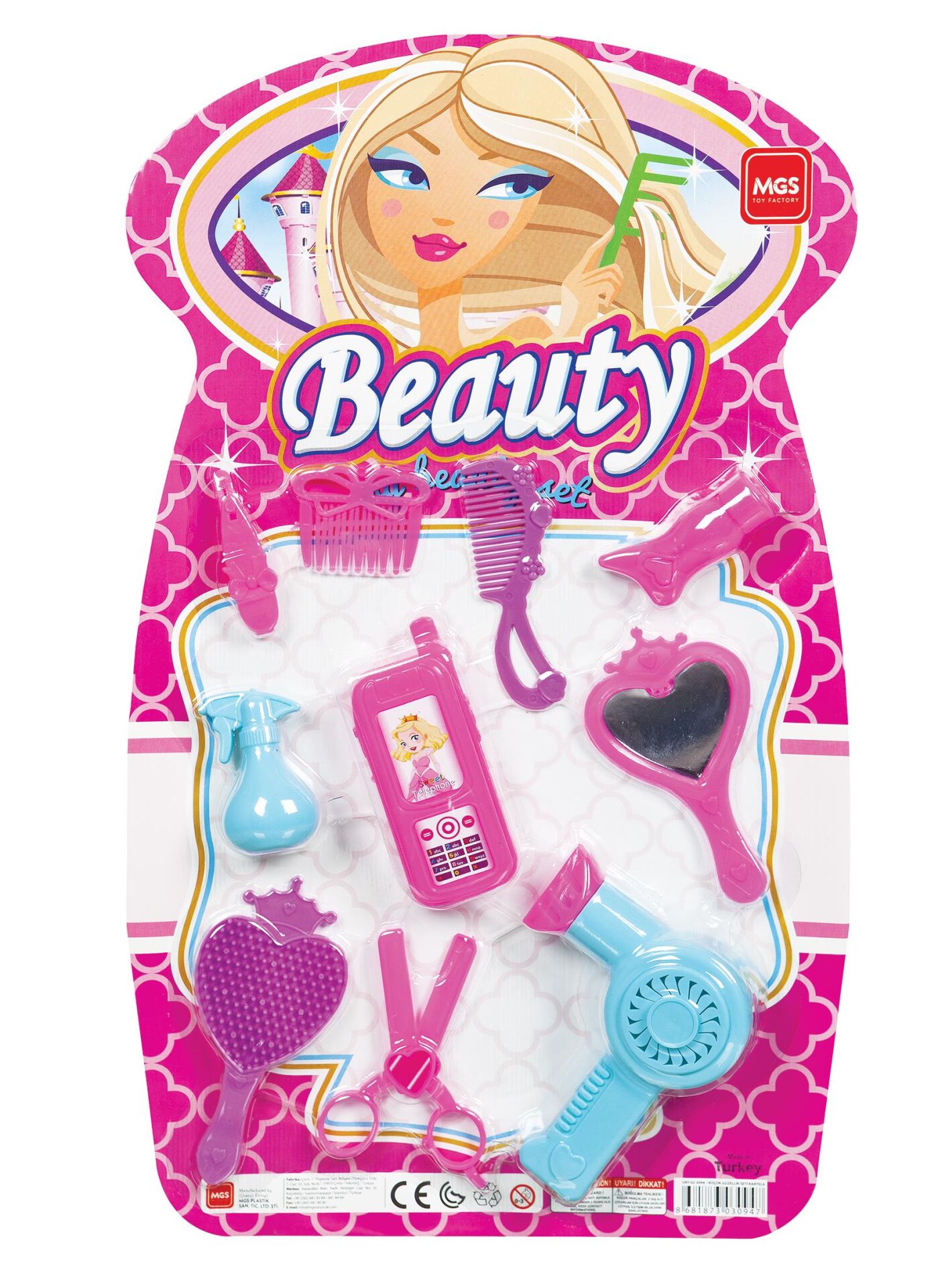 Mgs Role Play Güzellik Seti Kartla Saç Kurutmalı 3123