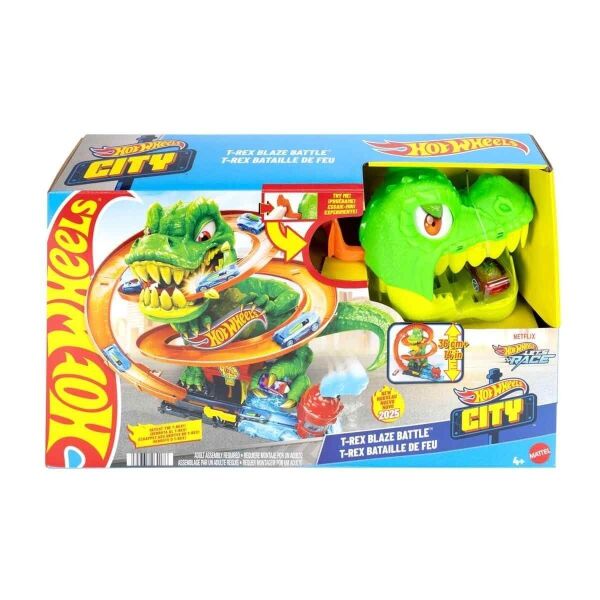 Mattel Hot Wheels T Rex İtfaiye İstasyonu  JBM73