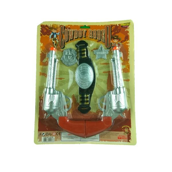 Prestij Kartelalı Silahlı Kowboy Seti FABKA169