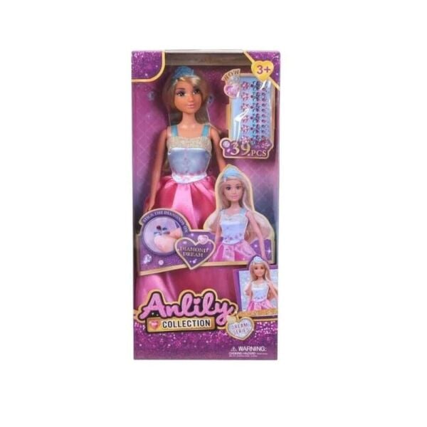 Seher 11,5 Anlıly Elbisesi Süslen. Oyuncak Bebek 616022