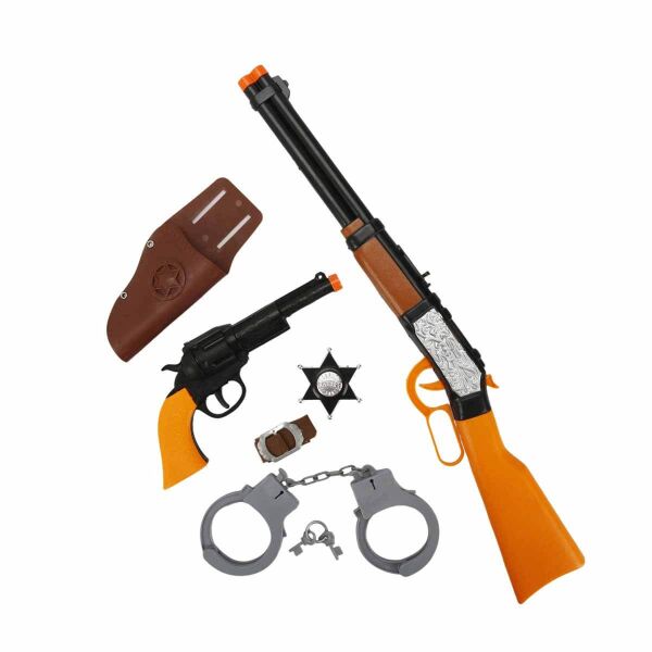 Sunman Kovboy Tüfek Tabanca Kilit Kelepçe S0106939