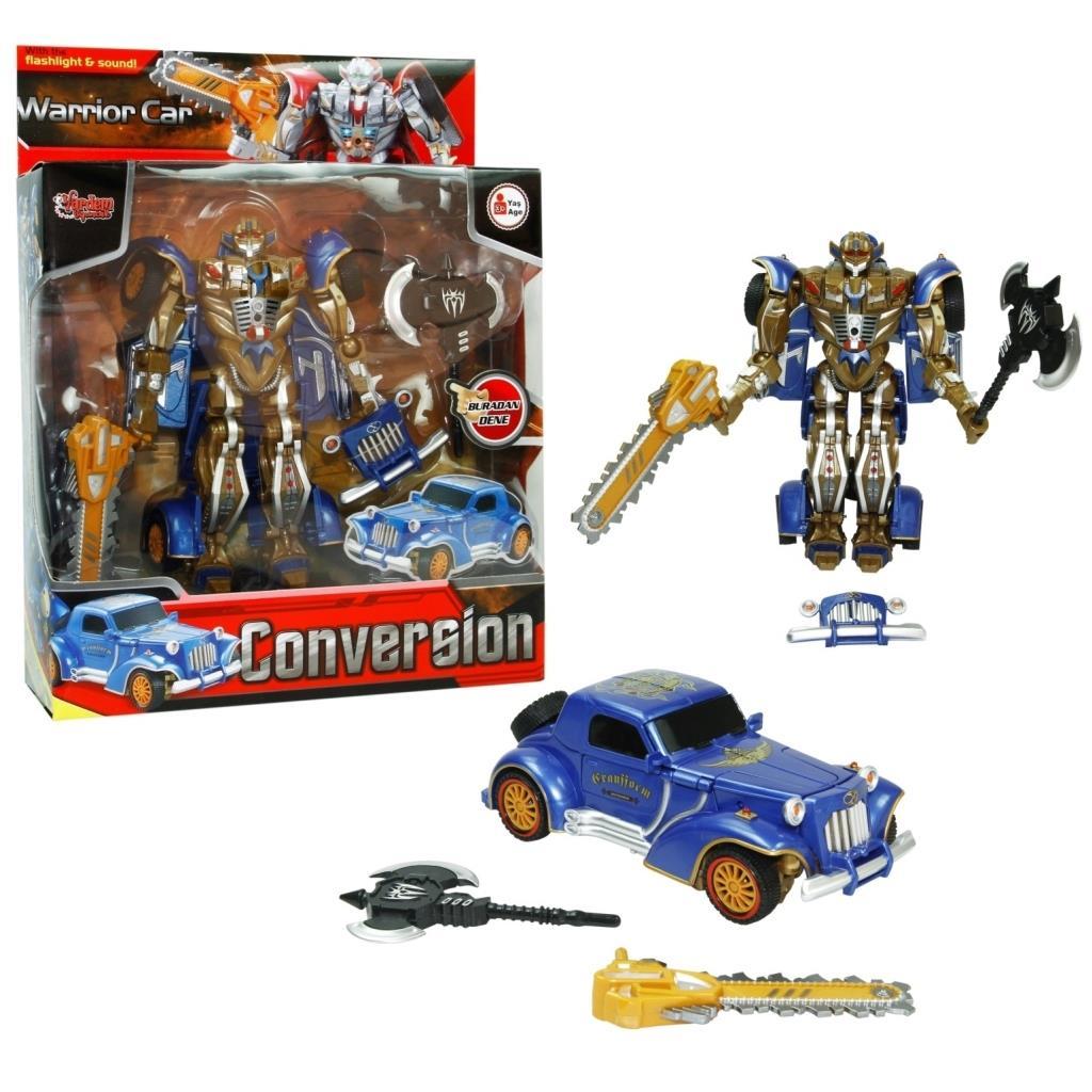 Vardem Kutulu Dönüşebilen Robot Araba Işıklı Sesli