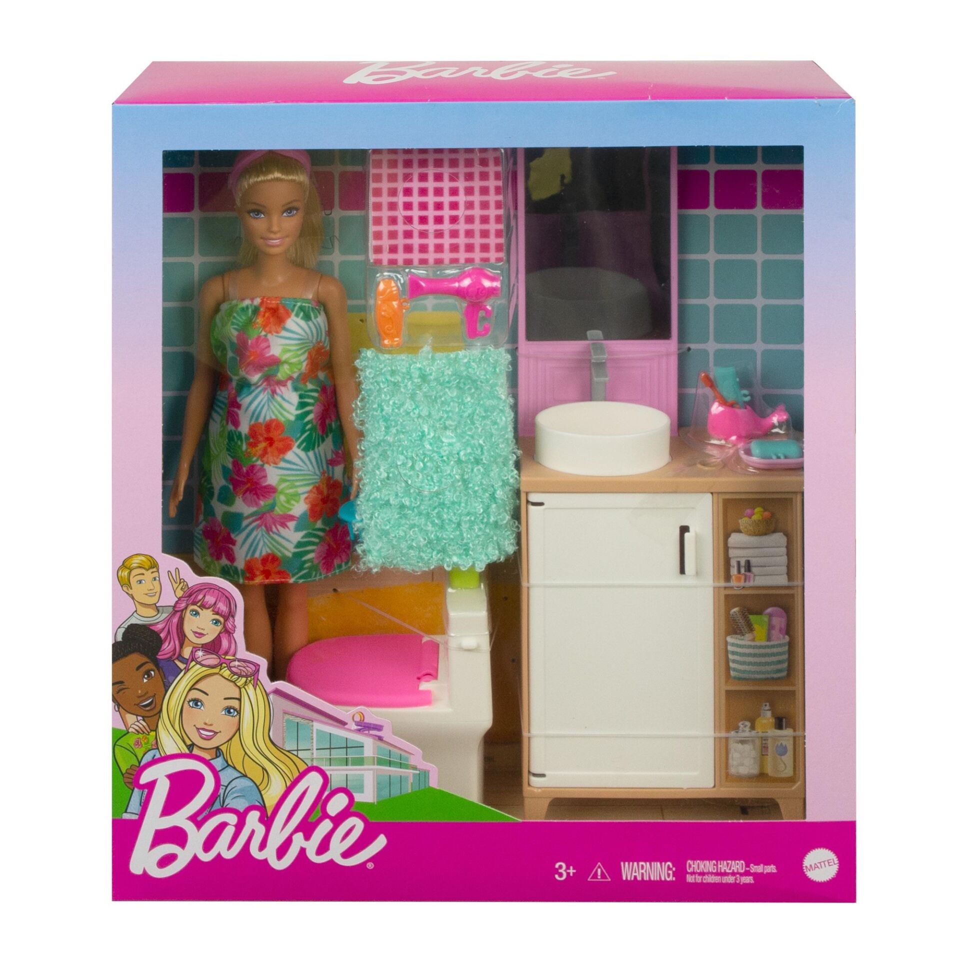 Mattel Barbie Bebek ve Oda Oyun Setleri GTD87