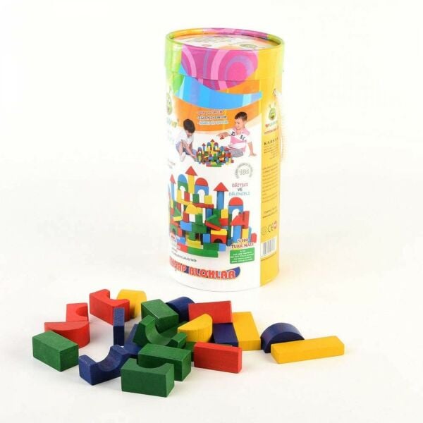 Karsan Woodoy 100 Parça Küçük Kovalı Bloklar KR016