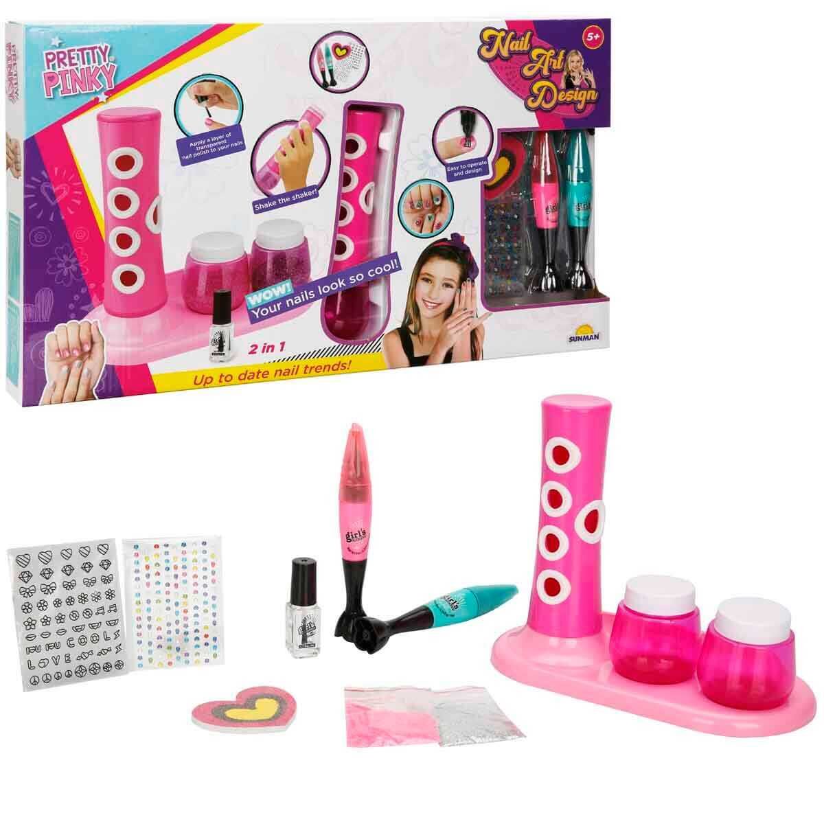 Sunman 2in1 Pretty Pinky Tırnak Tasarım Seti