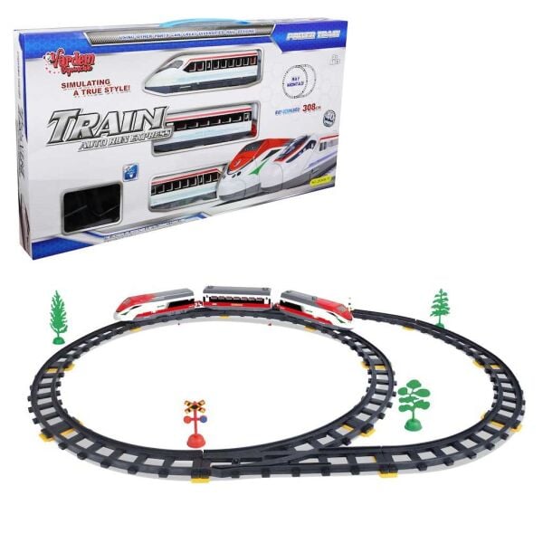 Vardem 40Pcs Isıklı 308Cm Hızlı Tren Set