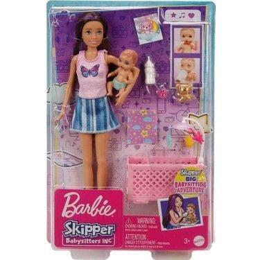 Mattel Barbie Skipper Mavi Saçlı Bebek HJY33