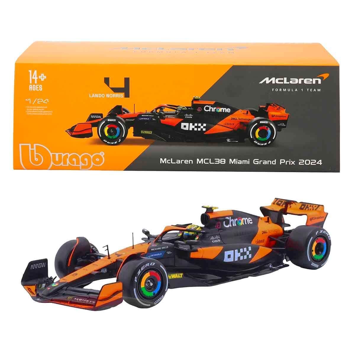 Sunman 1:24 Formula 1 Mclaren Mcl38 Mıamı Grand Pr