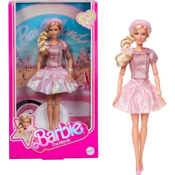 Mattel Barbie: Pembe Bereli Barbie Bebek JBJ53