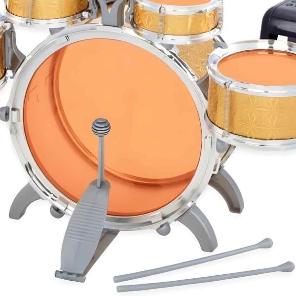 Sunman Tabureli Davul Set Gold Büyük S01080080