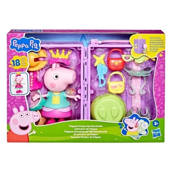 Peppa Pıg 6' Figür Ve Kıyafet Dolabı