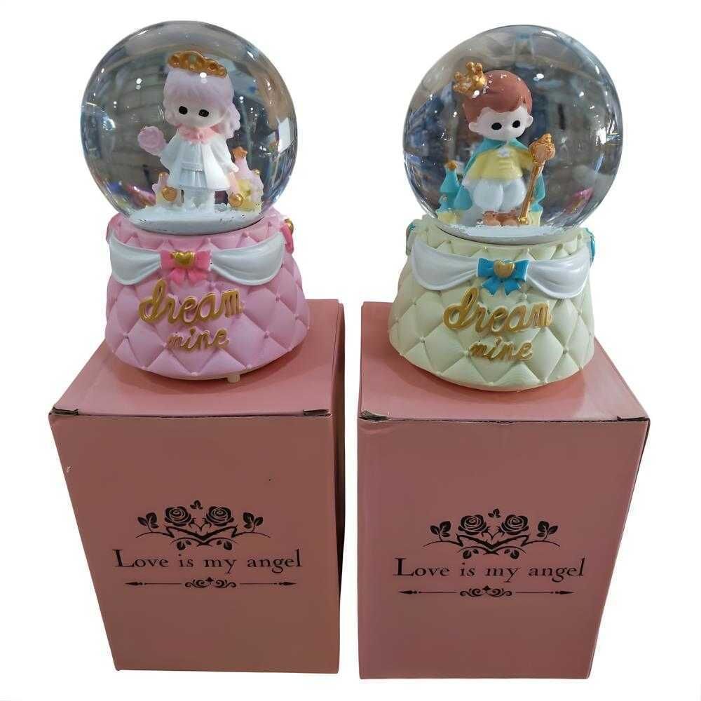 Seher 12 Cm X 8 Cm Işıklı Müzik Orta Boy Kar Küres