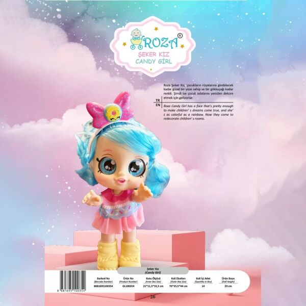 Global Roza Şeker Kız GL100354