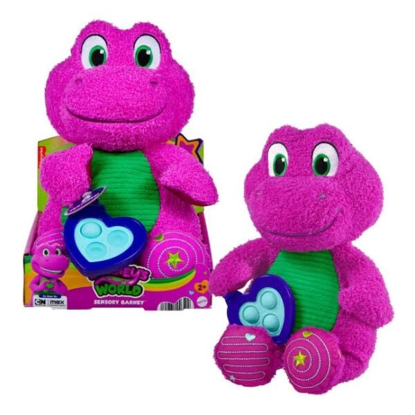 Mattel Barneys World Duyusal Barney Peluş HYG89