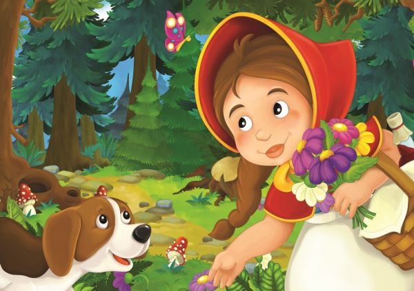 Art Puzzle Kırmızı Pelerinli Kız 12+24 Parça 5550