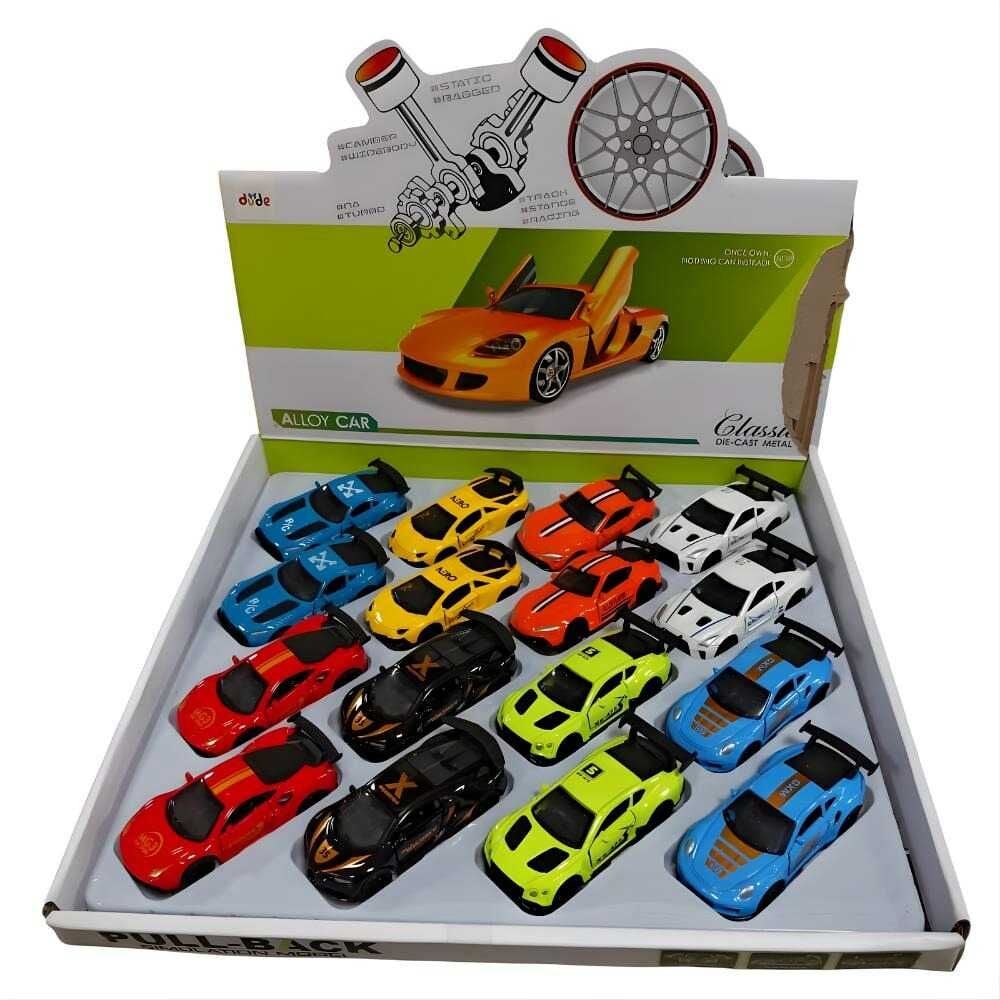 Seher 1:64 Çek Bırak Metal Spor Araba Kutu