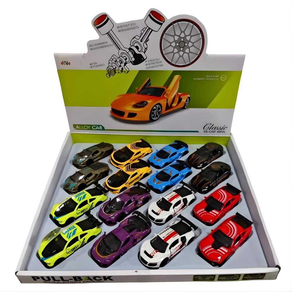 Seher 1:64 Çek Bırak Metal Spor Araba Kutulu