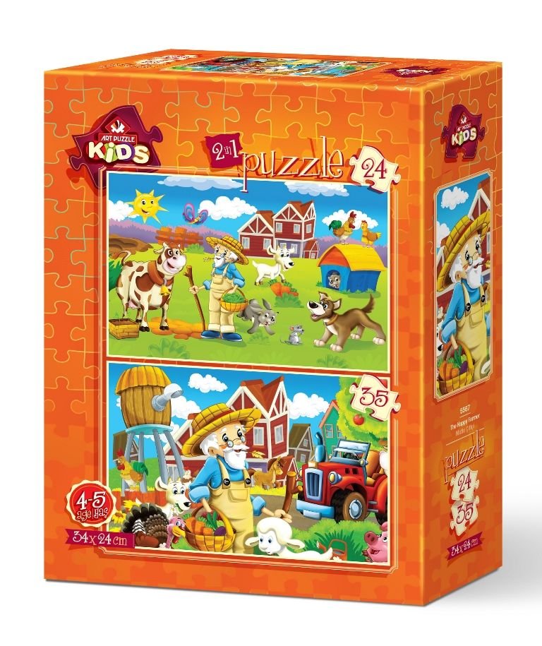 Art Puzzle Mutlu Çiftçi 24+35 Parça 5567