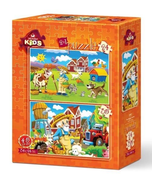 Art Puzzle Mutlu Çiftçi 24+35 Parça 5567
