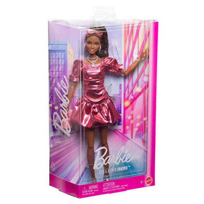 Mattel Barbie Style Stil İkonu Metalik Pembe Elbis