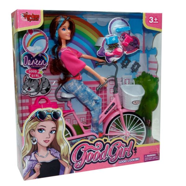 Vardem 29 Cm Aksesuarlı Bisikletli Bebek 66760