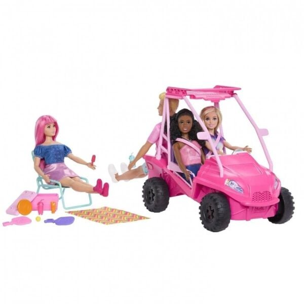 Mattel Barbie Mys. Beach Detectives Plaj Arabası