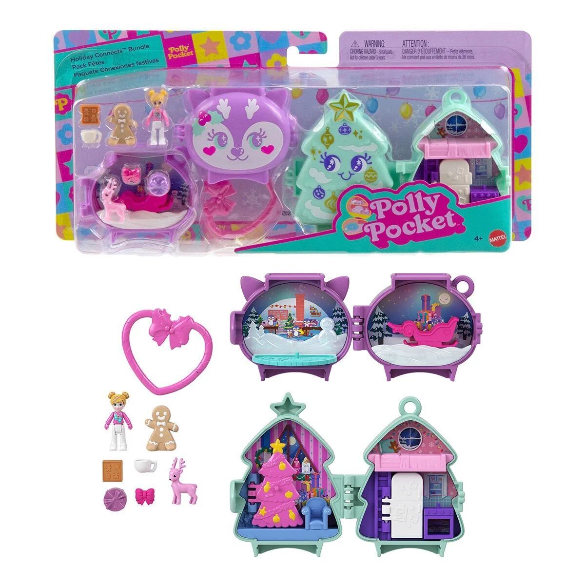 Mattel Polly Pocket Sevimli Yılbaşı 2 Paket JGM53