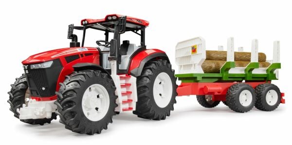 Bruder Roadmax Kütük Taşiyan Römorklu Traktör 0345