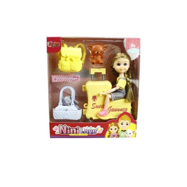 Vardem Kutulu Valizli Çantali Bebek Set 55848