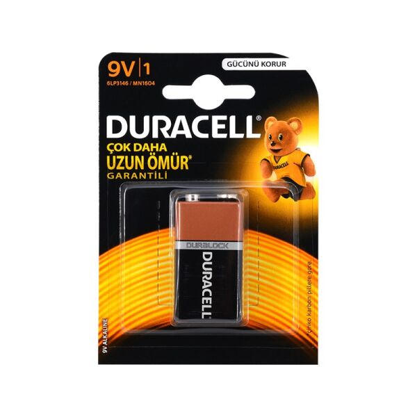 Duracell 9 Volt Pil Kartela 5006016