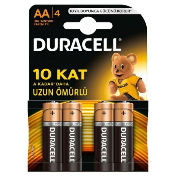 Duracell AA Kalem Pil Kartela (4lü) 5011125