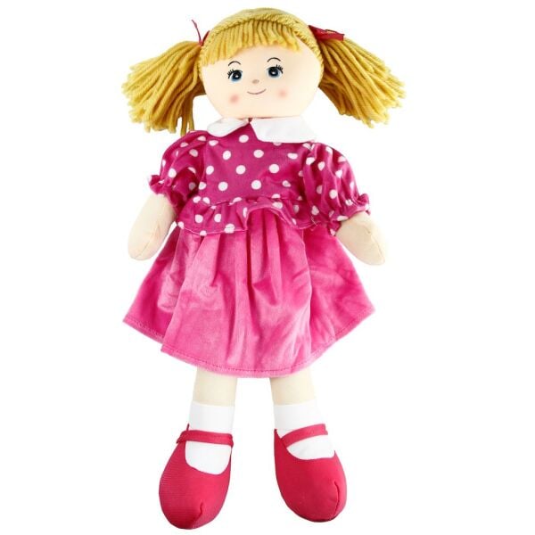 Vardem 50 cm Şapkalı Kız Erkek Bez Bebek AY950B