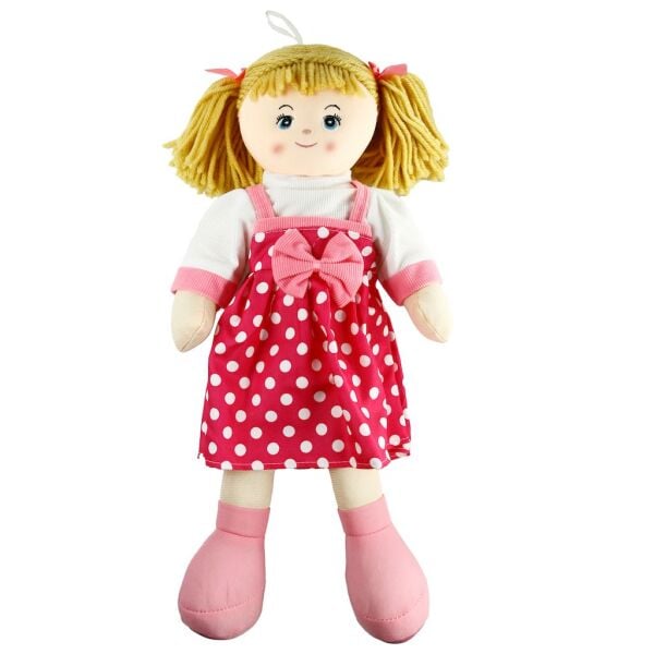 Vardem 50 cm Şapkalı Kız Erkek Bez Bebek AY950B