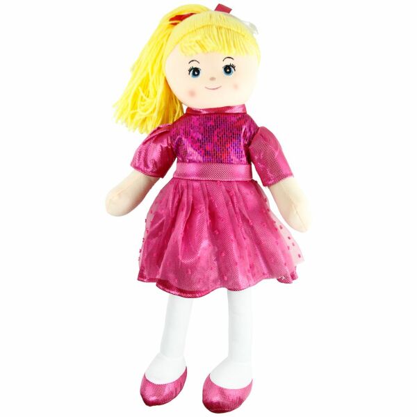 Vardem 50 cm Parlak Elbiseli Bez Bebek AY950C